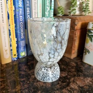 Hand Blown Confetti Glass Vase